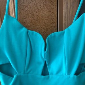 Teal going out dress
